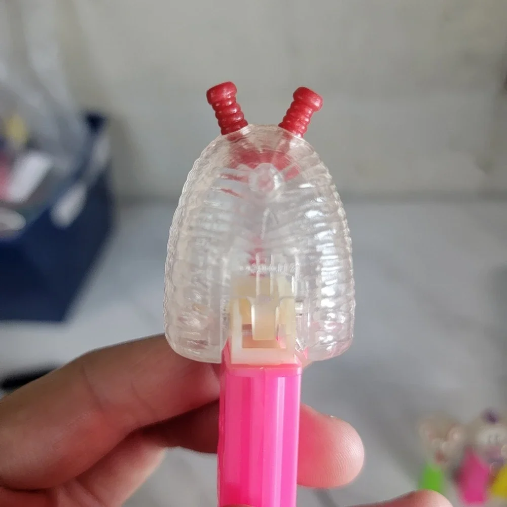 Retired Pez‎ Clear Crystal Centipede Bugz Bugs ~ Pink Stem 4.9 Slovenia